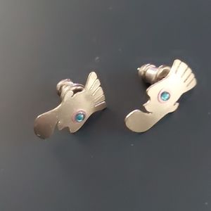 80s retro handmade fun guy earrings